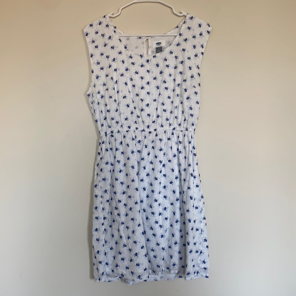 Old Navy Blue Floral Dress